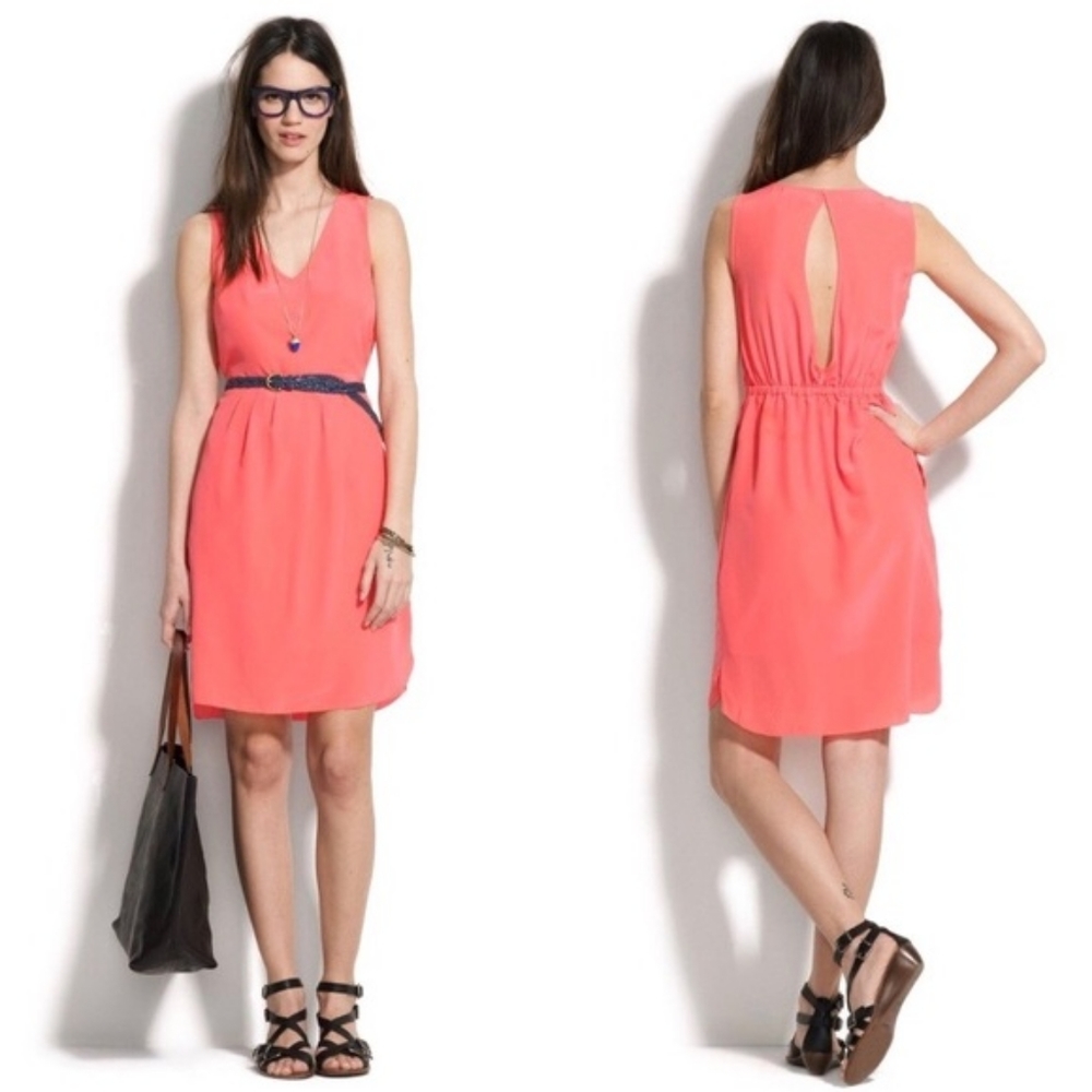 Madewell‎ Silk Alexa chung cutout Dress